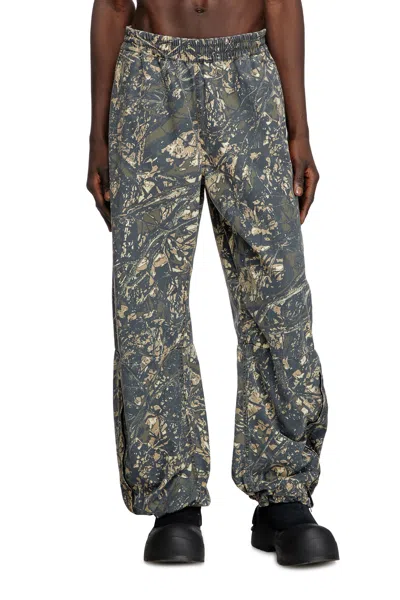 Diesel Stylised Camo Utility Pants In Multicolor