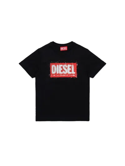 Diesel Stylish Kids T-shirt - Mini Fit In Black