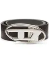 Diesel Cintura In Pelle Double-face In Brown