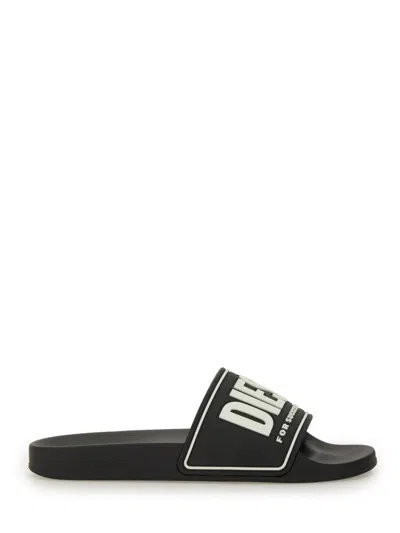 Diesel Stylish Slide Sandal For Men In Black