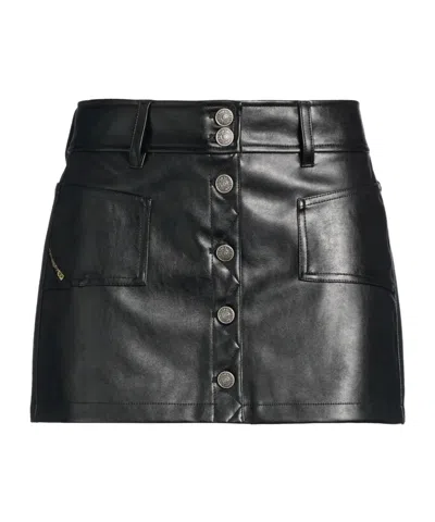 Diesel Stylish Versatile Solid Color Umbrella Skirt In Black