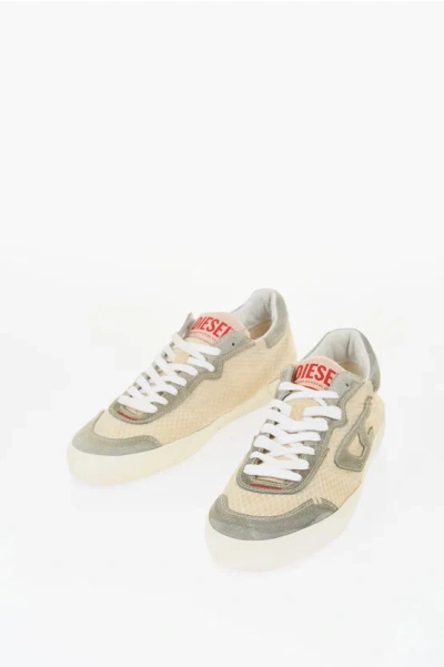 Diesel Suede And Fabric S-leroji Low Top Sneakers