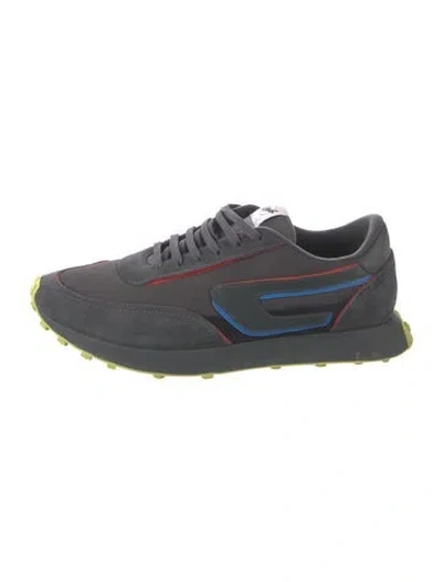 Pre-owned Diesel Suede Athletic Sneakers In Gray