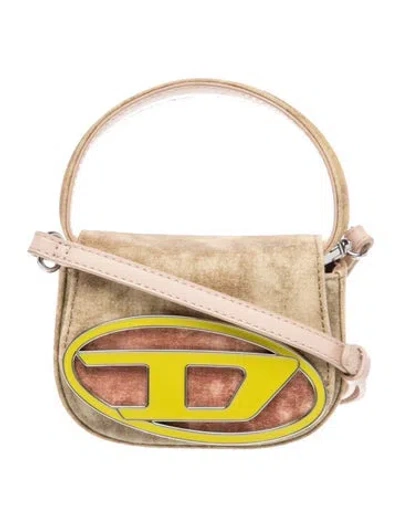 Pre-owned Diesel Suede Crossbody Bag In Neutrals