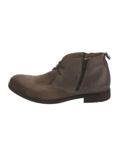 Pre-owned Diesel Suede Lace-up Boots In Brown