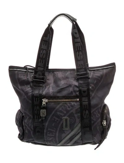 Pre-owned Diesel Suede Tote In Black