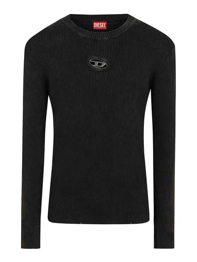 DIESEL SUÉTER CUELLO REDONDO - NEGRO