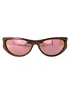 Diesel Bronze Barrelling Black Acetate Sunglasses In Brown