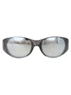 Diesel Grigio Metallizzato Acetate Sunglasses In Gray