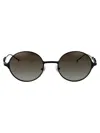 Diesel Powder Matte Black Metal Sunglasses