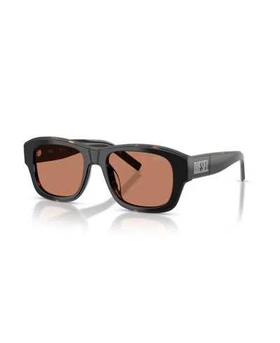 Diesel Sunglasses Dl2020u In Top Black Havana Yellow