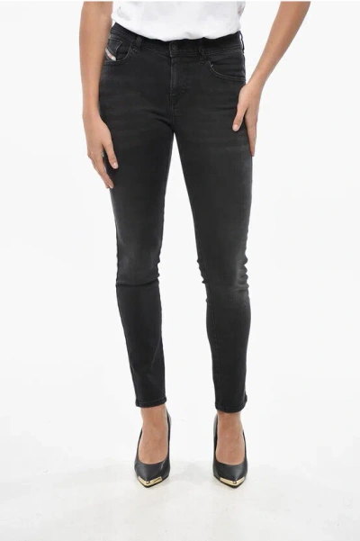 Diesel Super Skinny Fit Slandy Denims With Belt Loops 12cm