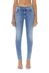 Diesel Super Skinny Jeans In Blue