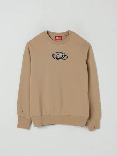 DIESEL SWEATER DIESEL KIDS COLOR BEIGE,432623022