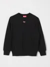 Diesel Logo-patch Sweatshirt In Black