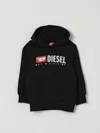 Diesel Sdropshood Over Logo-print Hoodie In Black