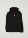 Diesel Sxginhood Over Logo-patch Hoodie In Black
