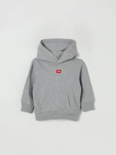 DIESEL SWEATER DIESEL KIDS COLOR GREY,432624020