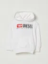Diesel Sdropshood Over Logo-print Hoodie In White