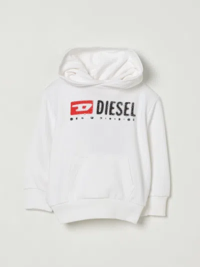 DIESEL SWEATER DIESEL KIDS COLOR WHITE,432622001
