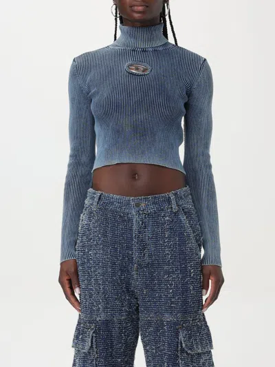DIESEL SWEATER DIESEL WOMAN COLOR BLUE,F77151009