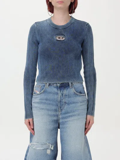 DIESEL SWEATER DIESEL WOMAN COLOR BLUE,F77150009