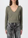Diesel V-neck Sweater In Green