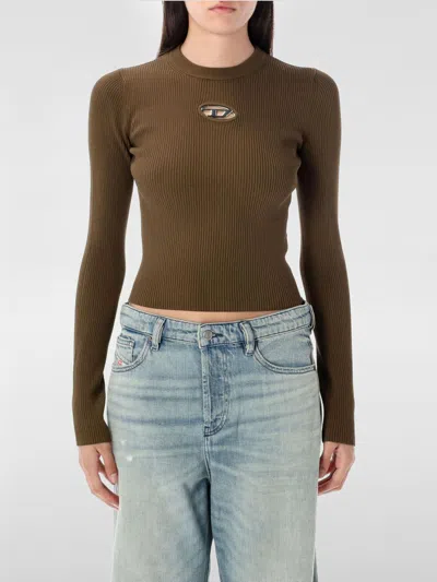DIESEL SWEATER DIESEL WOMAN COLOR KAKI,430523030
