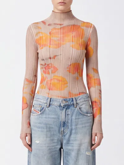 Diesel Sweater Woman Color Melon In Multi