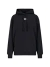 Diesel Logo-embroidered Hoodie In Black