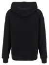 Diesel Hooded Knitwear With Drawstring And Ribbed Cuffs In Black