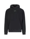 Diesel Hooded Sweatshirt Kangaroo Pockets In Black