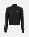 Diesel Cropped Black Jacket With High Collar In Black