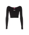 Diesel T-shirt M-vera-ls In Black
