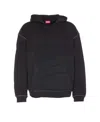 Diesel Hooded Sweater Kangaroo Pocket In Black