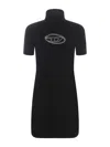 Diesel Robe Courte En Cachemire In Black