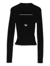 Diesel Womens 9xx M-olina Cut-out Wool Knitted Top In Black