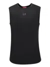 Diesel T-bisco-od Stretch Cotton Tank Top In Black