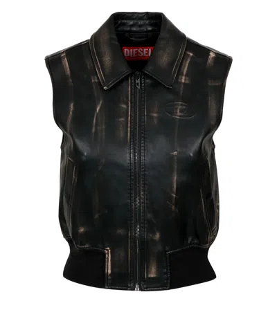 Diesel Sweaters Black In Brown