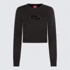 Diesel Cropped Sweatshirt With Distinctive Logo Detail In Black
