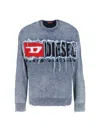 Diesel Men K-fronzi Otton Sweater In Blue
