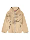 Diesel S-zat Sweat-shirt Puffer Jackets Beige In Brown
