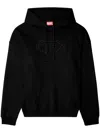 Diesel S-ummer Bigoval Biologic Cotton Sweatshirt With Frontal Oval-d Logo In Multicolor