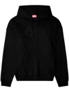 Diesel S-ummer Bigoval Biologic Cotton Sweatshirt With Frontal Oval-d Logo In Multicolor