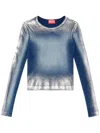 Diesel `t-banes-nc-q1` Long Sleeve T-shirt In Multicolor