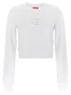 Diesel F-slimmy Cropped Sweatshirt In Multicolor