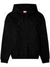 Diesel S-ummer Bigoval Biologic Cotton Sweatshirt With Frontal Oval-d Logo In Multicolor