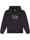 Diesel S-boxt Logo-print Cotton Hoodie In Multicolor