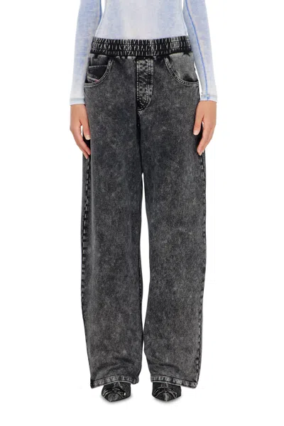 Diesel Sweatpants With Denim Effect
