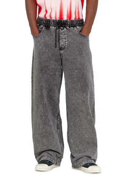 Diesel Sweatpants With Denim Effect In Multi